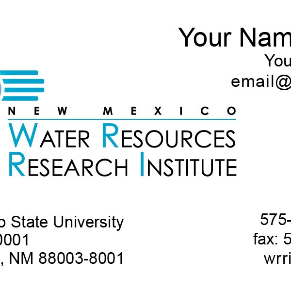 New Mexico Water Resources Research Institute - Business Card